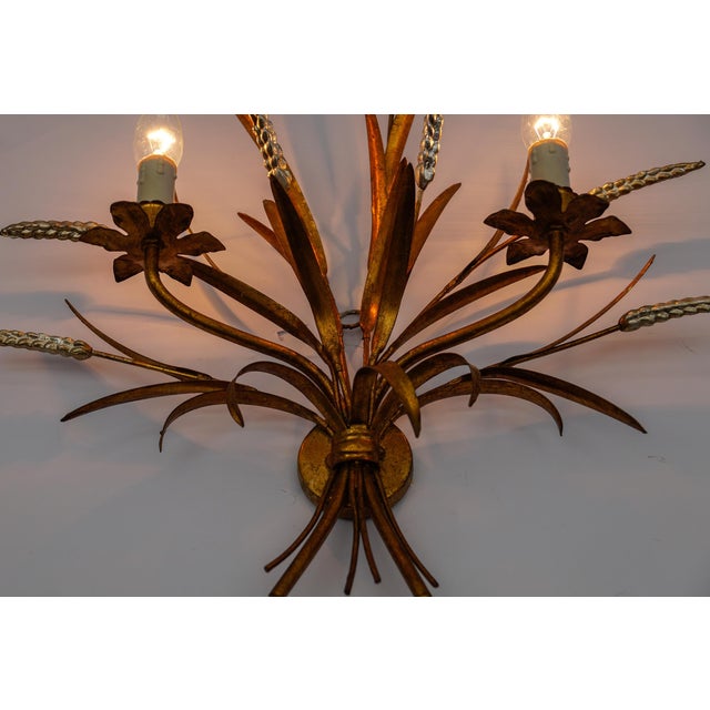 Large Wheat Sheaf Wall Light by Hans Kögl, Germany, 1970s For Sale - Image 10 of 11