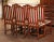Brown Set of Six French Louis XIII Style Beech Dining Chairs With Os De Mouton For Sale - Image 8 of 13
