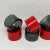 Vintage Red and Grey Lucite Napkin Rings-- Set of 8 For Sale In New York - Image 6 of 9