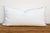 White Frost Tail Oversized Lumbar Moroccan Pillow For Sale - Image 8 of 9