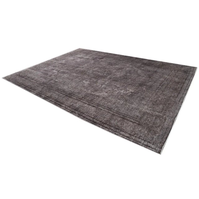 Mid-20th Century Vintage Distressed Wool Rug For Sale - Image 11 of 13