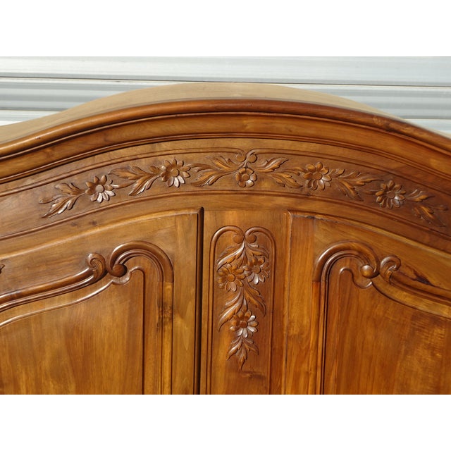 Louis XV Walnut Wardrobe, 1970s For Sale - Image 4 of 18