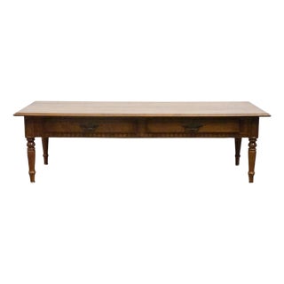 Ethan Allen Classic Manor Solid Maple 56" Accent Coffee Table 15-8420 For Sale