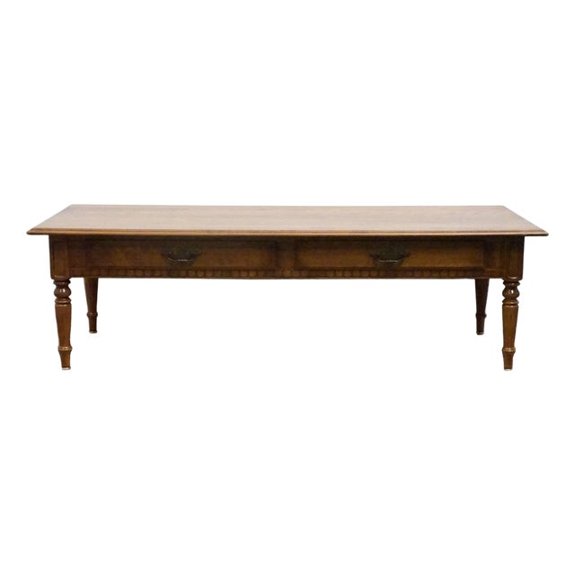 Ethan Allen Classic Manor Solid Maple 56" Accent Coffee Table 15-8420 For Sale