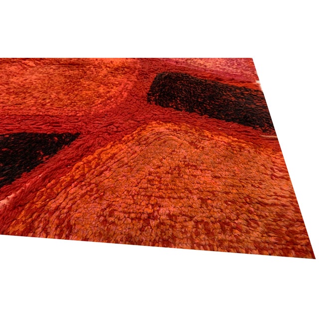1960s Vintage Scandinavian Area Rug 3ft 7in X 5ft 11in For Sale - Image 5 of 8