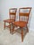 1970s 1970s Pair Bent Brothers Plank Bottom Dining Room Desk Side Chairs For Sale - Image 5 of 11