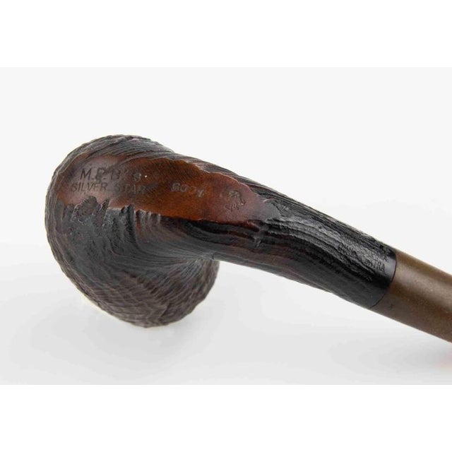 Italian Wooden Briar Pipe from M.P.Bs Silver Star For Sale - Image 4 of 5