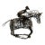 Vintage Rare Wire Horse and Rider Sculpture, Equestrian Modernist Folk Art For Sale