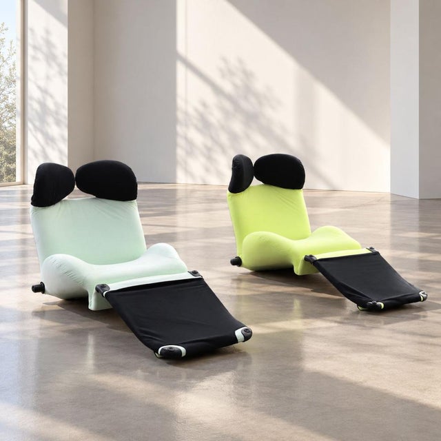 Contemporary Wink Lounge by Toshiyuki Kita for Cassina, 1980s For Sale - Image 3 of 10