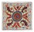 17"x18" Hand Embroidered Silk and Cotton Cushion Cover. Uzbek Toss Pillow Cover For Sale