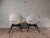 1960s Vintage Shell Armchairs in White Curly Fabric by Miroslav Navratil for Cesky Nabytek, Czech, 1960s, Set of 2 For Sale - Image 5 of 13