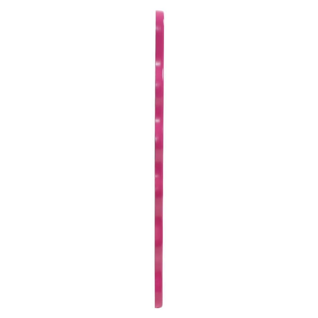 Kenneth Ludwig Chicago Maya Rectangular Waved Edge Mirror in Glossy Hot Pink For Sale - Image 4 of 11