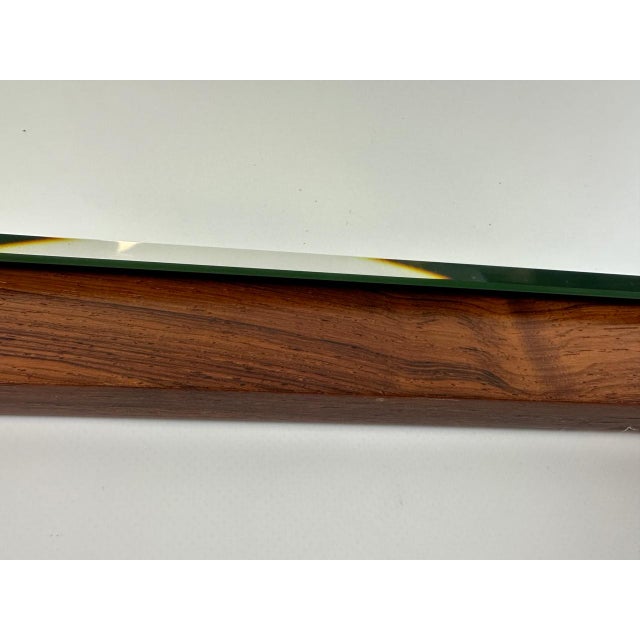 1960s Mid-Century Modern Wall Mirror in Rosewood, 1960s For Sale - Image 5 of 7