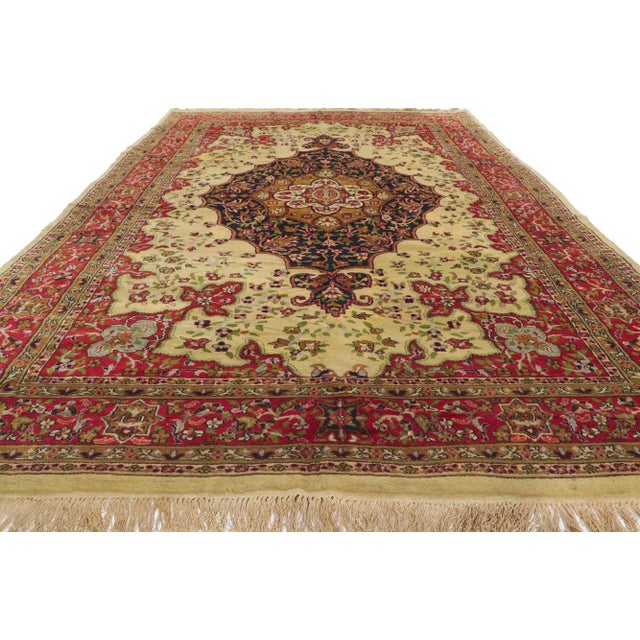 Late 20th Century Vintage Indian Rug, 06'03 X 10'08 For Sale - Image 4 of 11