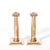 Metal Art Deco Solid Bronze Plinth Base Corinthian Style Candleholders Signed Gorham For Sale - Image 7 of 15