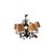 The MCM Wrought Iron Parrot Chandelier is a unique and stylish lighting fixture that adds a touch of elegance to any room....