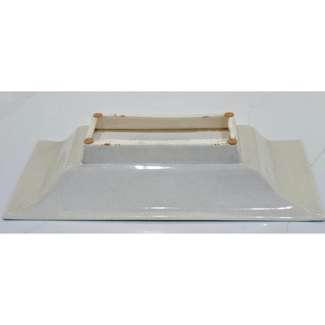 Walter Wilson Pasadena California Pottery Tray #510 — Signed MCM Mid-Century Studio Ceramic Dish For Sale - Image 9 of 10