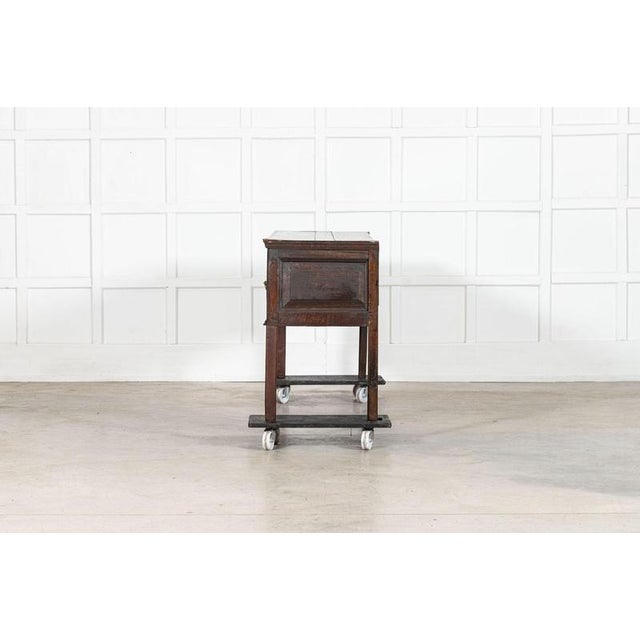 Brown Antique English Oak Vernacular Dresser Base, 1770 For Sale - Image 8 of 15