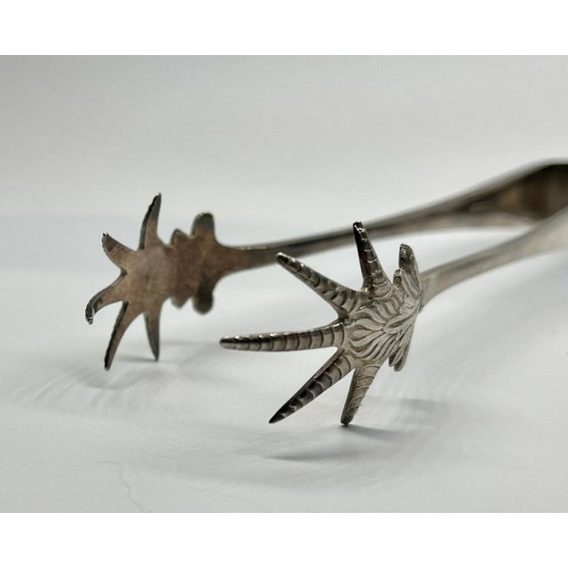 Silver Vintage Art Deco Bird Talon Silver Plate Sugar Nips/Tongs Made in England - Circa 1920’s For Sale - Image 8 of 10