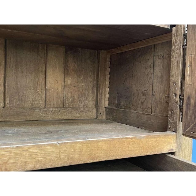 18th Century Oak 4-Door Buffet For Sale - Image 11 of 15