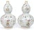 Chinese Pair of Chinese Export Double Gourd Porcelain Vases in the Hundred Antiques Pattern For Sale - Image 3 of 12