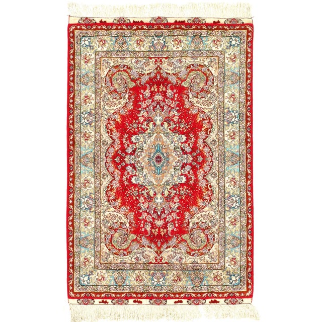 2020s 2020s Fine Hand Knotted Persain Silk & Wool Tabriz For Sale - Image 5 of 5