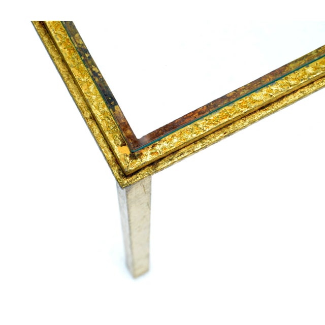 Maison Lancel Brass & Clear Glass Top Side / End Tables - Pair For Sale - Image 9 of 13