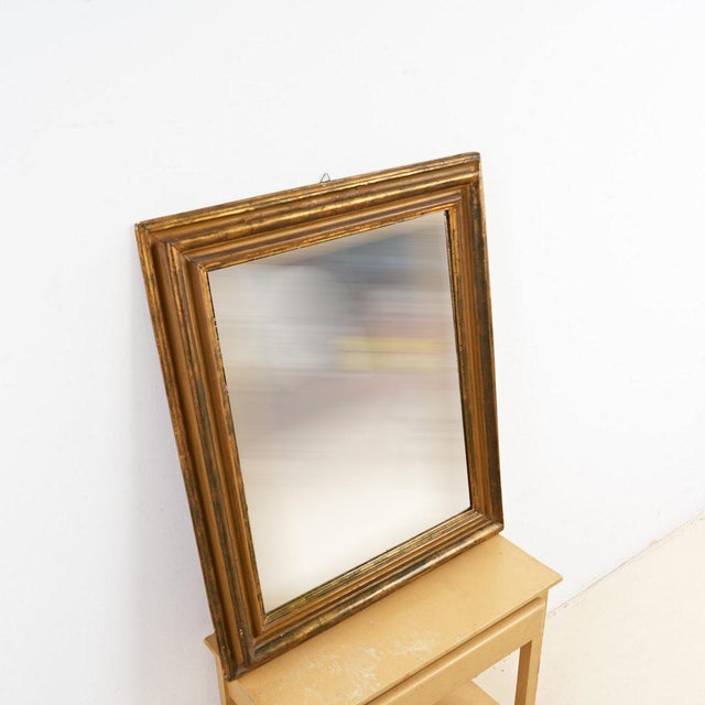 Vintage mirror with gold frame height: 79 width: 93 style: vintage production period: 1920 - 1929 design period: 1920 -...