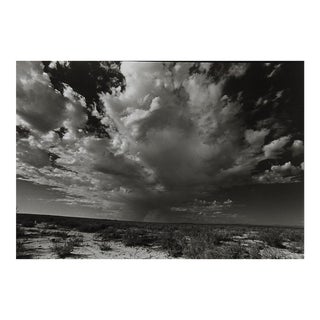 Vintage 1990s Black & White West Texas Desert Landscape Photograph For Sale