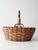Vintage Woven Gathering Basket With Bamboo Handle For Sale - Image 6 of 13