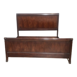 Henkel Harris Mahogany King Size Sleigh Bed Frame Made in Winchester, Virginia