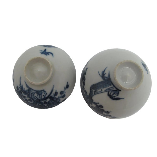 Japanese Sometsuke Blue Porcelain Soup or Rice Bowl With Lid For Sale - Image 11 of 11