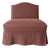 Kosa Armless Chair Slip Covered in 100% Pure Belgian Linen- Terracotta For Sale