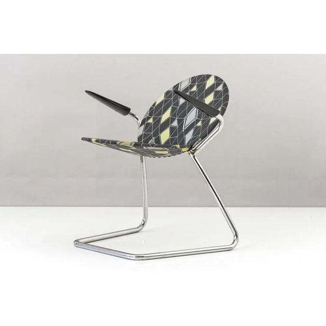 German Libelle Armchair by Walter Pabst for Mauser Works Waldeck, 1950s For Sale - Image 15 of 15