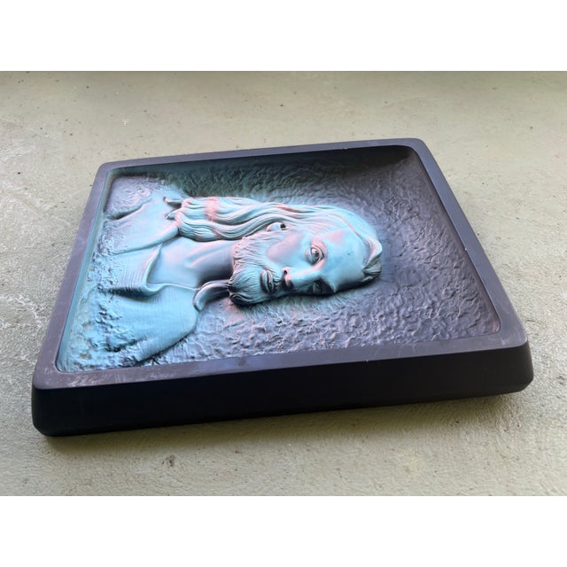 Pair of Vintage Mid-Century Modern Religious Relief Wall Plaques “Messiah” & “Prince of Peace” by Victor For Sale - Image 9 of 12
