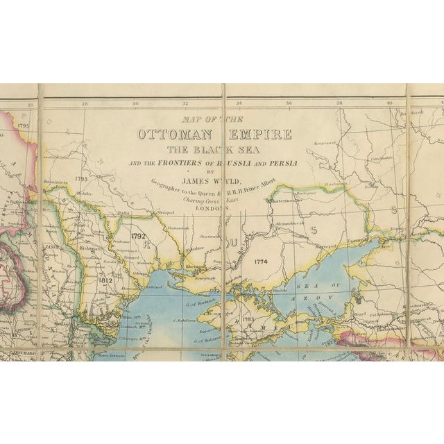 Black Wyld Map of Turkey in Asia, 1853 For Sale - Image 8 of 10