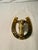 Vintage, English Brass Horse and Horseshoe Doorknocker For Sale - Image 4 of 13
