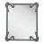 Fleur Home Carnival St. Roch Rectangle Mirror in Gunmetal, 36x48 For Sale