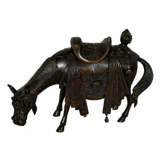 Asian Style Bronze Horse, Early 1900s For Sale