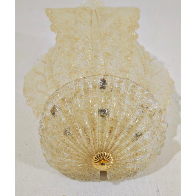 1980s Murano Glass Wall Lamp with Graniglia Details, Italy, 1980s For Sale - Image 5 of 17