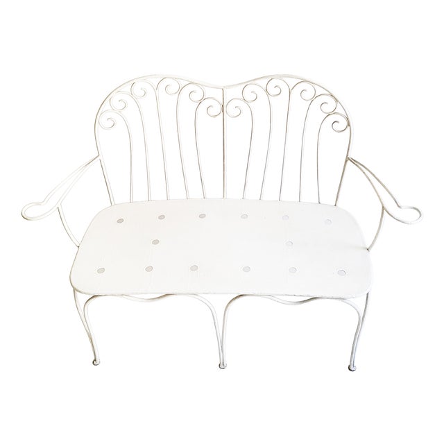 Mid-Century Viennese Garden Bench from Stanislaus Karasek & Co., Austria, 1950s For Sale