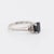 Contemporary Gold Sapphire Diamond Ring, Size 7.75 For Sale - Image 3 of 6