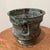 Vintage Rustic Brass Jardiniere Pot/ Planter with Verdigris patination throughout.
