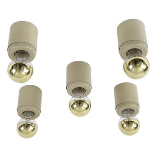SP 14 Ceiling Lamps by Gino Sarfatti for Arteluce, Italy, 1960s, Set of 5 For Sale