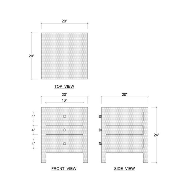 Natural Rattan Bedside Table For Sale - Image 10 of 10