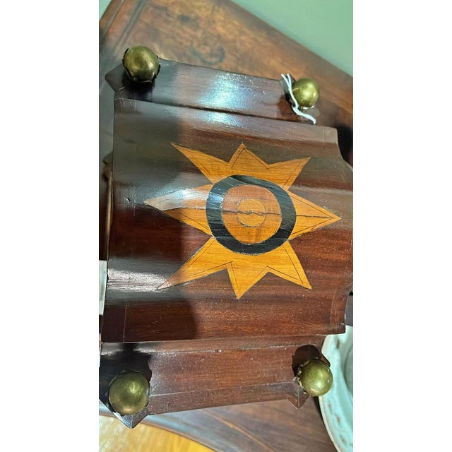 Wood Dutch Table Clock from J. P. Kroese Amsterdam, 1740s For Sale - Image 7 of 12