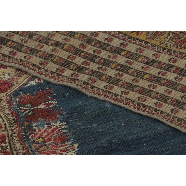 Brown Vintage Turkish Anatolian Prayer Rug With Polychrome Design - Rug & Kilim For Sale - Image 8 of 9
