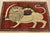 Tribal Yalameh Rug 3’4” X 5’2” Red Wool Vintage Traditional Hand-Knotted Carpet For Sale - Image 3 of 11
