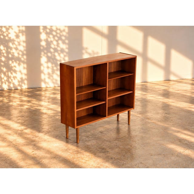 Mid-Century Modern Vintage Danish Teak Bookcase Cabinet, 1960s For Sale - Image 3 of 7
