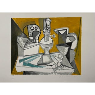 Pablo Picasso Estate Hand Signed Lithograph Abstract Cubist Composition, 1982 For Sale